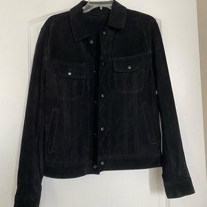 Men’s Vince Suede Trucker Jacket Small